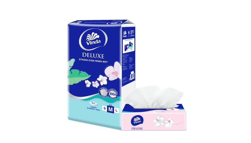 Vinda Deluxe Facial Tissue M (5x90s)