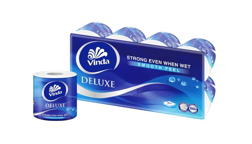 Vinda Deluxe Smooth Feel Toilet Tissue