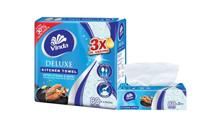 Vinda Deluxe Softpack Kitchen Towel